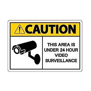 Vvwv Caution Cctv Surveillance Sign Board Safety Warning Signage