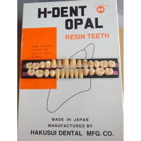 Jual Gigi Palsu Fullset H Dent Opal Gigi Tiruan Resin Teeth Dental