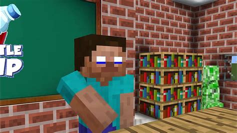 Monster School BOTTLE FLIP CHALLENGE Minecraft Animation Video