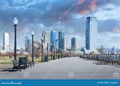 Liberty State Park New Jersey City Stock Photo - Image of building ...