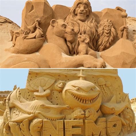 150 Sculptures De Sable Disney Incroyables Sur Une Plage De Belgique