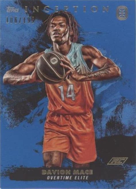 Topps Inception Ote Overtime Elite Blue Davion Mace