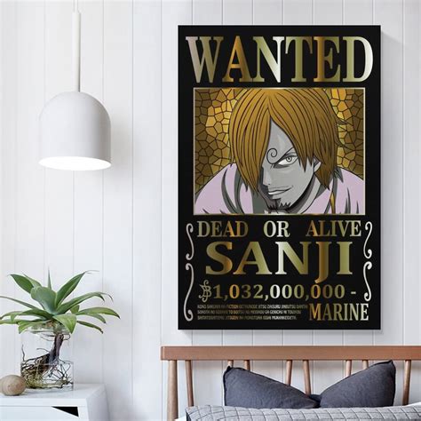 One Piece Poster Wanted Sanji New 2 52 X 35 Cm C Hnh One Piece Wanted