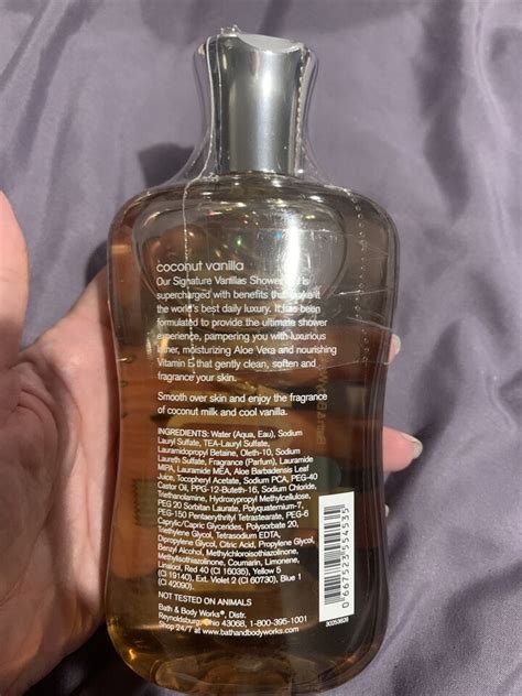 Sealed Bath Body Works Signature Coconut Vanilla Shower Gel