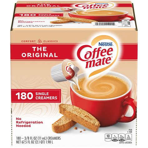 Nestle Coffee Mate Liquid Creamer Singles Original 180 Ct Walmart