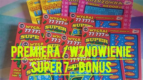 31 08Premiera Wznowienie SUPER 7 BONUS Lotto Youtube Zdrapki