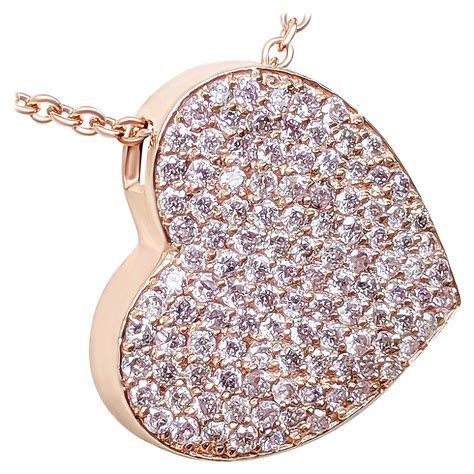 NO RESERVE 0 44Ct Fancy Pink Diamond 14 Kt Gold Pendant Necklace For