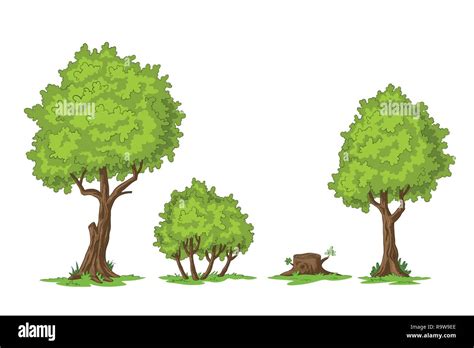 Cartoon Trees Hi Res Stock Photography And Images Alamy