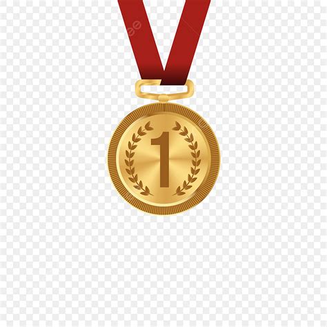 Champion Gold Medal Vector Hd Png Images Gold Champion Medal Set Award