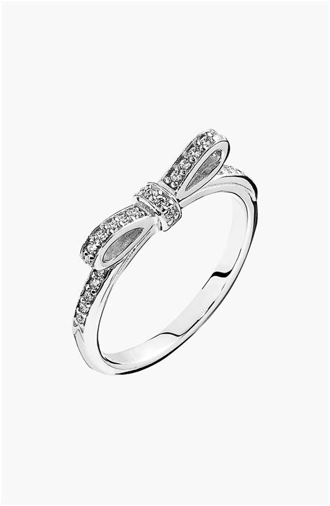 PANDORA 'Sparkling Bow' Ring | Nordstrom