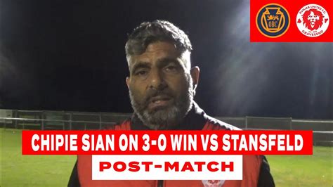 Post Match Interview Chipie Sian On Win Vs Stansfeld