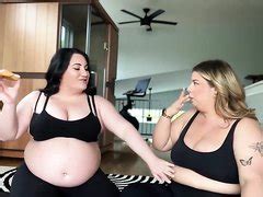 Weight Gain Bbw Show Huge Fat Bellies While ThisVid