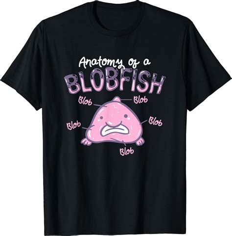 Funny Blobfish Anatomy Of A Blobfish T Shirt Walmart