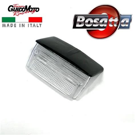 PLASTICA FARO POSTERIORE Trasparente Tetto Nero Vespa 50 Special