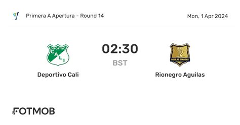 Estatísticas De Deportivo Cali X Rionegro Águilas - Deportivo Cali vs Rionegro Aguilas - tỷ số trực tiếp, đội hình dự kiến ...