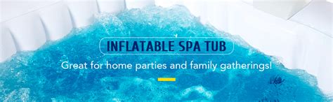 CO Z 5 Ft Square 4 Person Inflatable Hot Tub With Cover