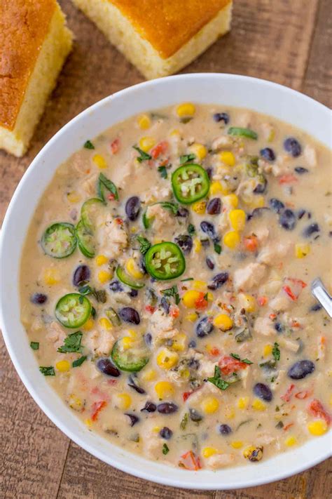 Easy Creamy Chicken Poblano Pepper Soup Dinner Then Dessert