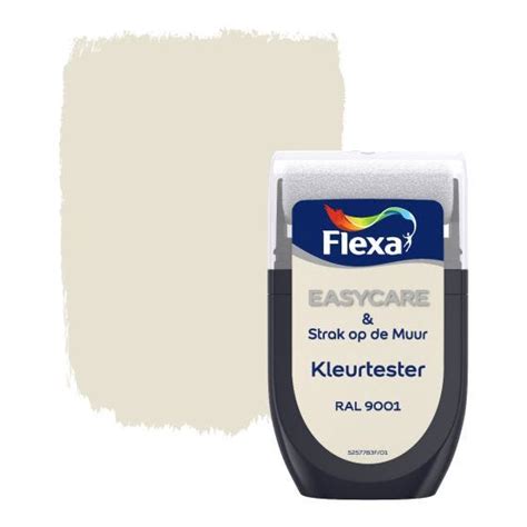 Flexa Easycare Strak Op De Muur Mat Tester Cr Me Wit Ral Ml