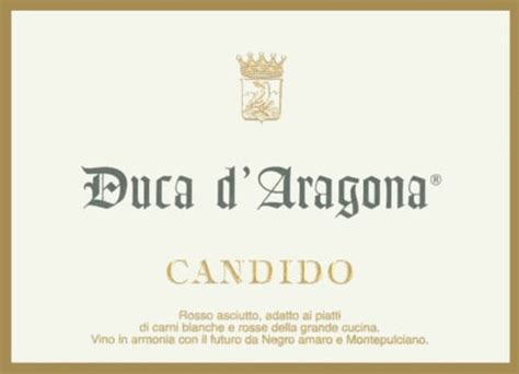 Candido Salento Duca D Aragona 2004 Wine