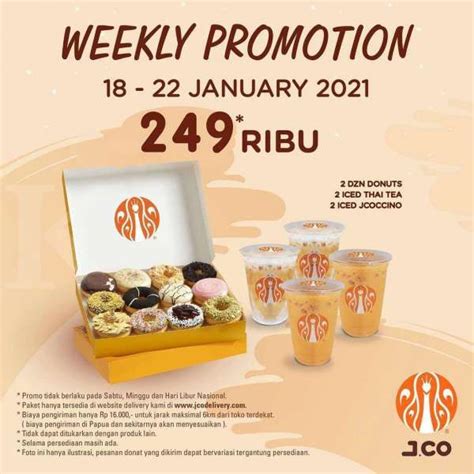 Promo J Co Periode Januari Lusin Donat Dan Minuman Rp