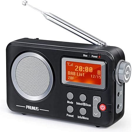 Prunus J Radio Portatile Ricaricabile Am Fm Radio Bluetooth Con L