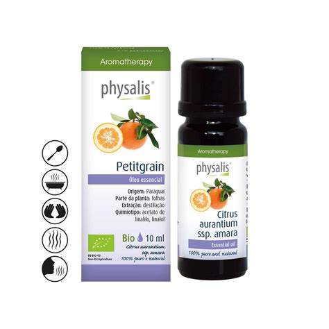 Óleo Essencial Petitgrain Bio 10ml Physalis Lifenatura