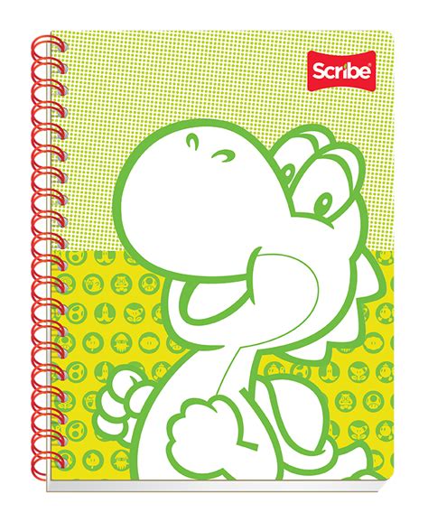 Cuaderno de cuadro grande Mario Bros profesional margen con diseño 100