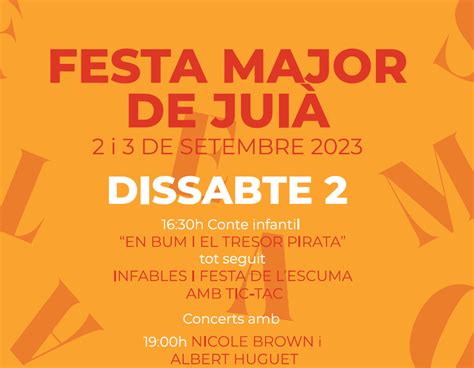 Festa Major 2023 Web oficial de l Ajuntament de Juià