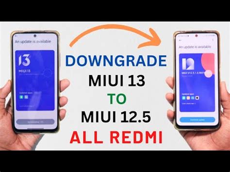 Downgrade Miui To Miui Update All Redmi Device S Youtube