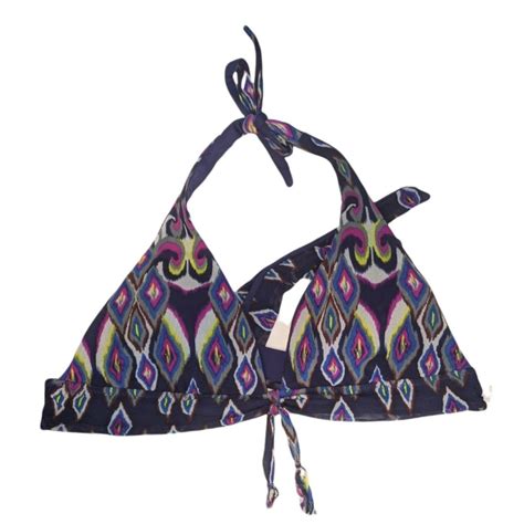 Becca By Rebecca Virtue Tie Bikini Multi Color L Depop