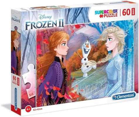 Clementoni Disney Reine Des Neiges 2 Super Color Puzzle 60 Maxi Pièces