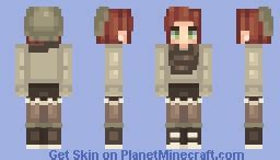 Skeleton Girl Minecraft Skin