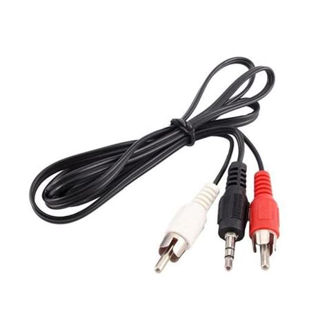 Adaptateur Câble Splitter Séparateur audio 2 x RCA Mâle vers Jack