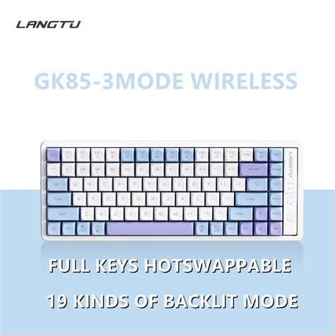 LANGTU GK Hot Swap RGB Backlit Red Switch Mechanical Keyboard Wired Gaming Keyboard Office