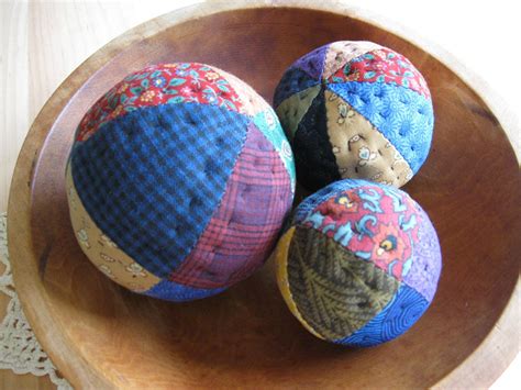 Quilted Patchwork Ball Bowl Fillers Primitives Country Rustic Etsy