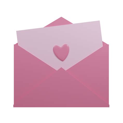 3d Love Envelope Transparent Background 19165496 Png