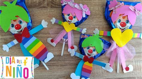 Decora Paletas Payaso Ideas Para El Día Del Niño👶🏻🧒🏻👧🏻🎉🎊 Día Del