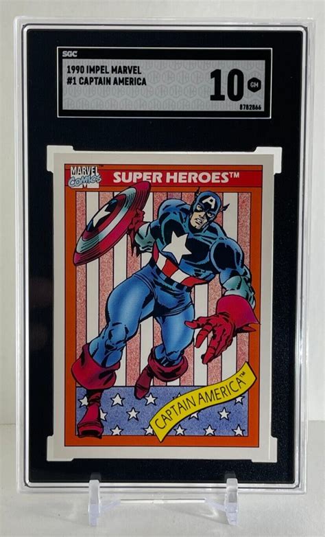 1990 Impel Marvel Universe Series 1 Captain America 1 SGC 10 GEM MINT