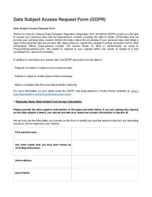 Fillable Online Guide To Information Requests Under The Data Protection