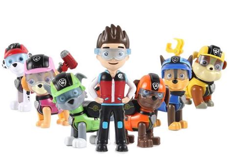 Patrulla Canina 7x1 Pack Todos Personajes Paw Patrol Articulados