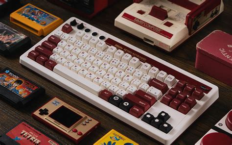 B キーボード 8BitDoファミコンっぽいデザインのメカニカルキーボード