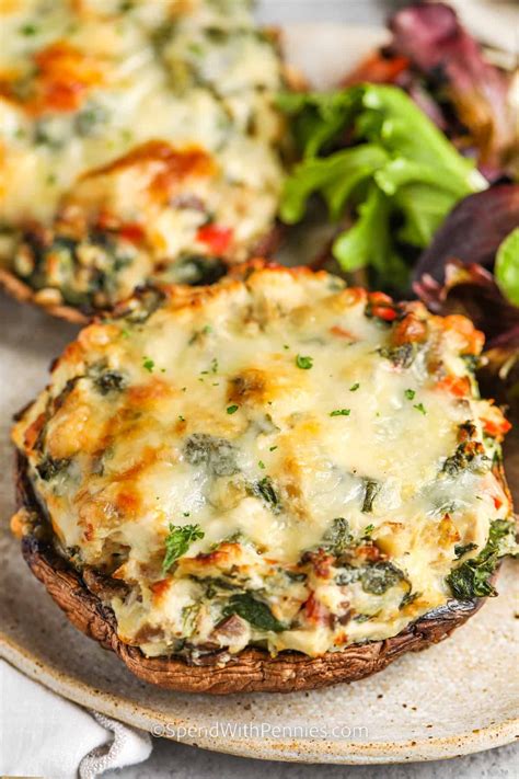 Stuffed mushrooms vegetarian – Artofit