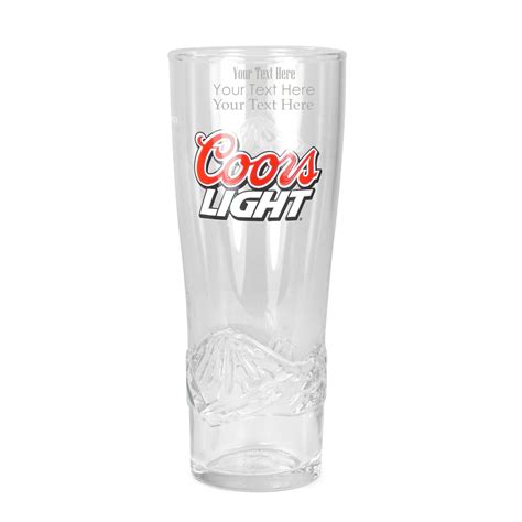 Personalised Engraved Official Coors Light Half Pint Beer Glass Your