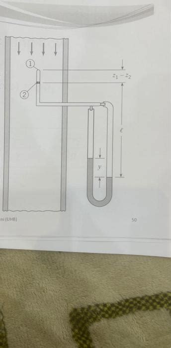 Solved A Mercury Manometer Is Connected To The Pitot Static