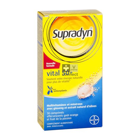 Supradyn Vital 50 30 Comprimes Effervescents