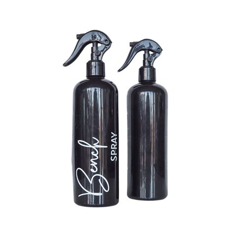 Refillable Black Spray Bottles with Custom Labels – Love and Labels