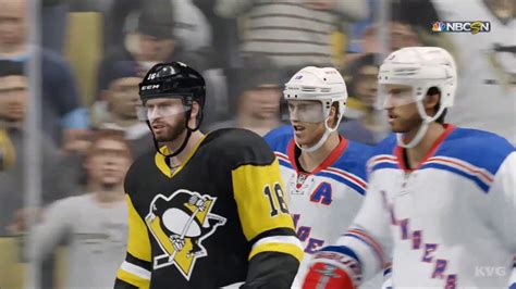 Nhl New York Rangers Vs Pittsburgh Penguins Gameplay Hd