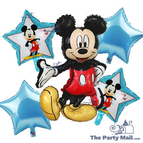 5Pcs Mickey Mouse Balloon Pack in Sri Lanka - The Party Mail