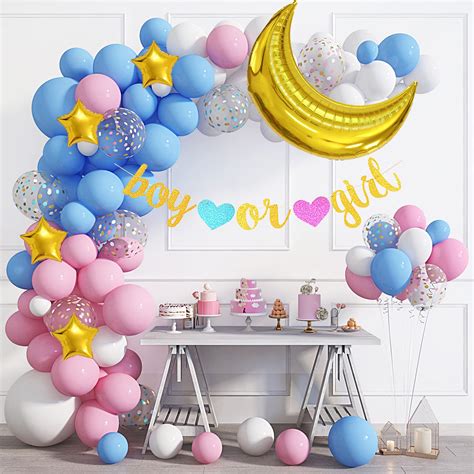 Buy Pcs Gender Reveal Balloon Garland Arch Kit Boy Or Girl Banner