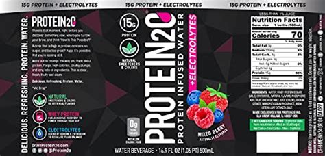 Protein2o 15g Whey Protein Infused Water Mixed Berry 169 Oz Bottle Pack Of 12 Pricepulse